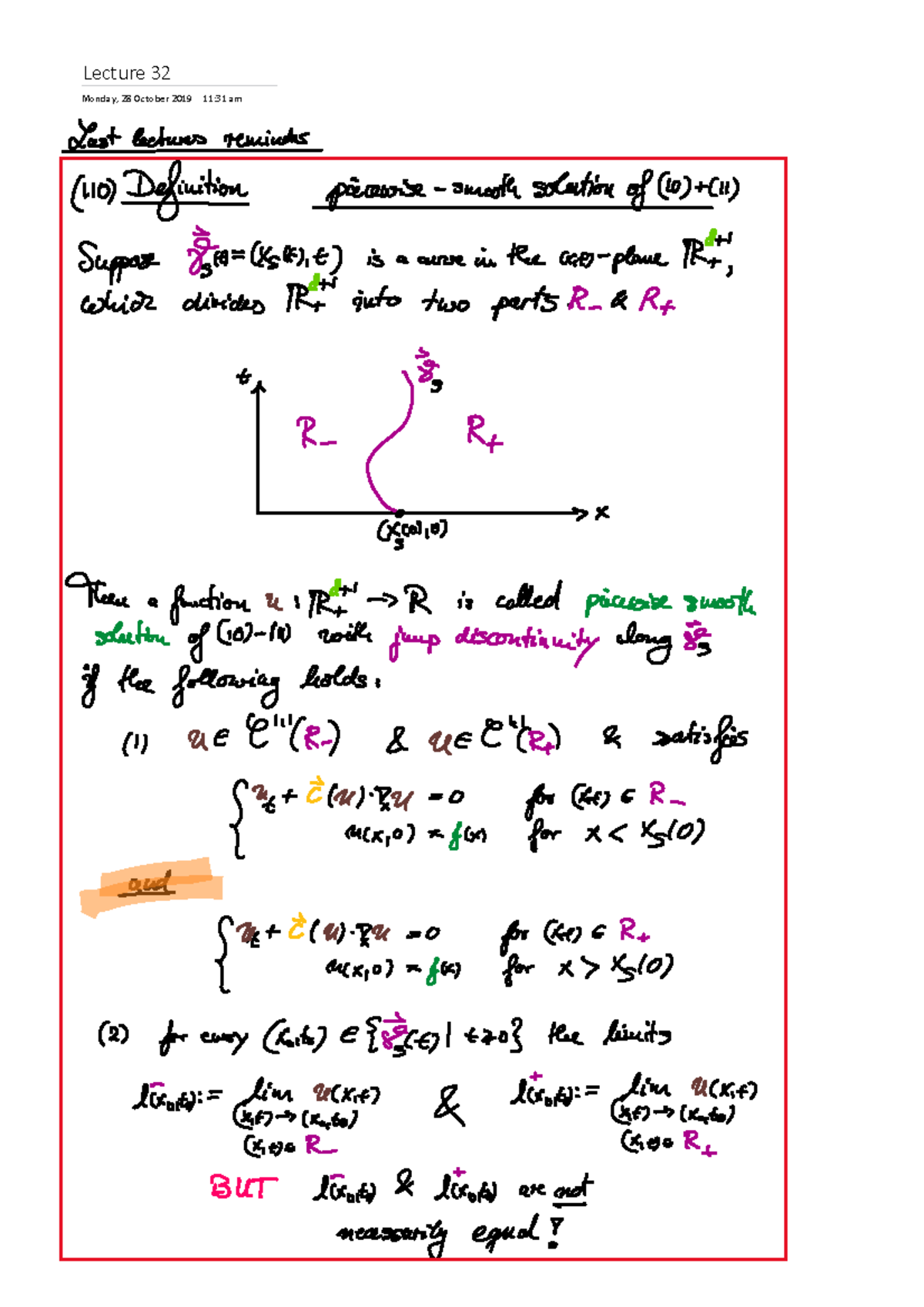 Lecture-12-32-Method of characteristics 7 - MATH3978 - Lecture 32 ...