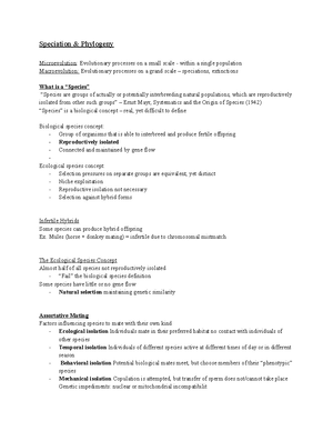 BIOL 180 (Part 1) - BIOL 180 Notes With John - Evolutionary Theory Part ...