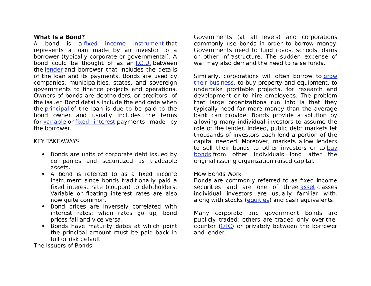 what-is-a-bond-lecture-notes-1-what-is-a-bond-a-bond-is-a-fixed