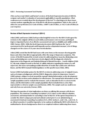 U4A1 Review And Ethical Assessment Of MMPI-2 - Minnesota Multiphasic ...