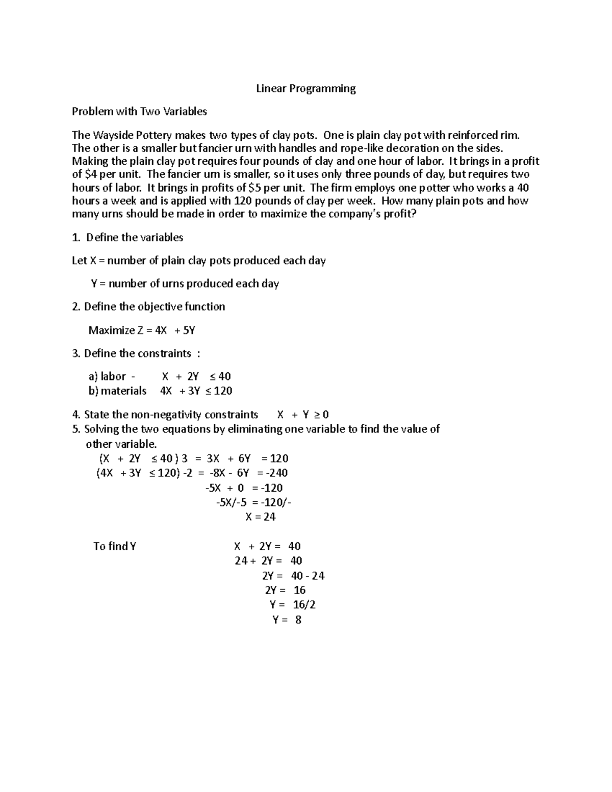 410958789-Linear-Programming - Linear Programming Problem with Two ...