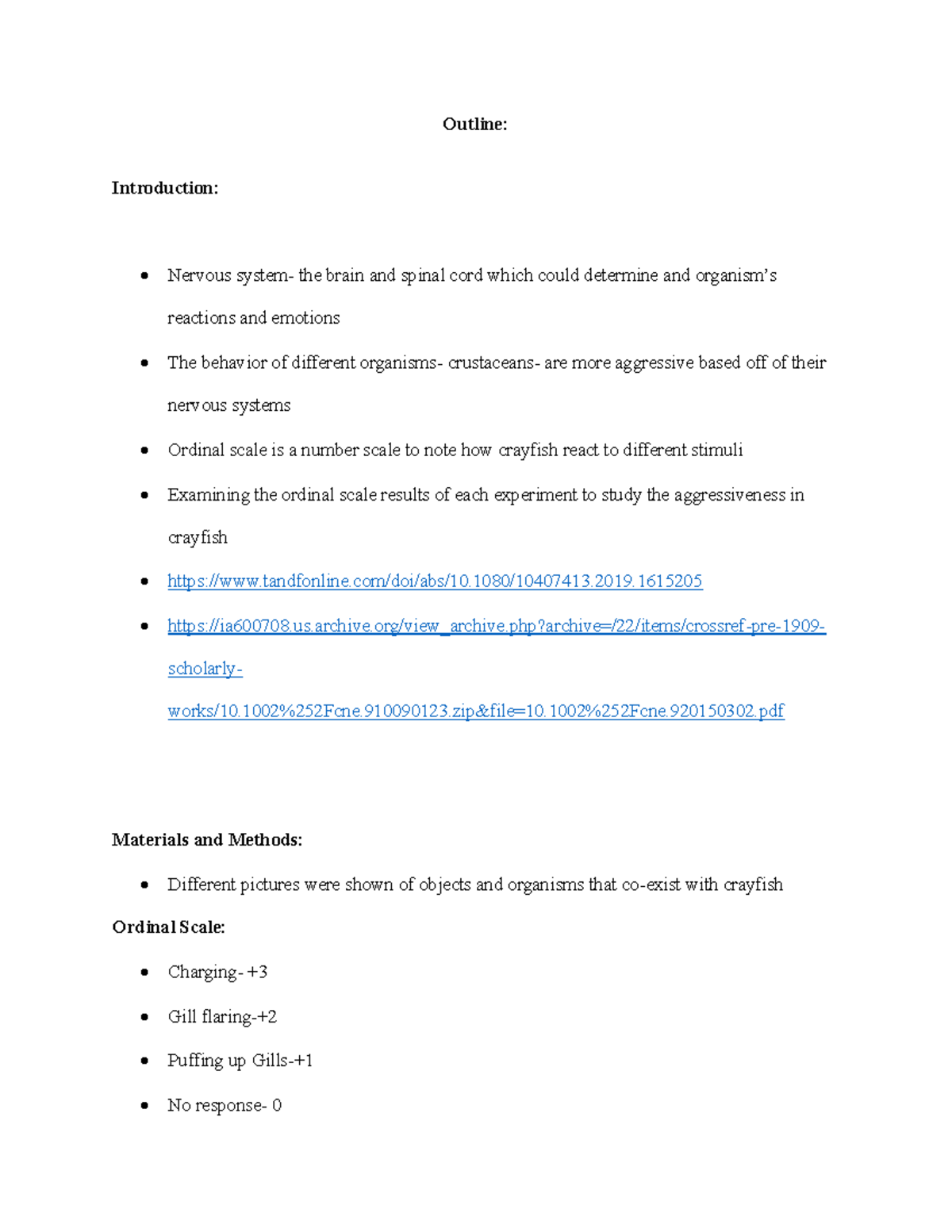 Module 4 outline - Outline: Introduction: Nervous system- the brain and ...