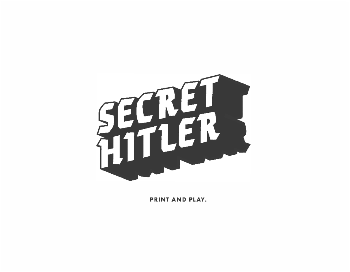 Secret Hitler Print and Play - Derecho administrativo I - PRINT AND ...
