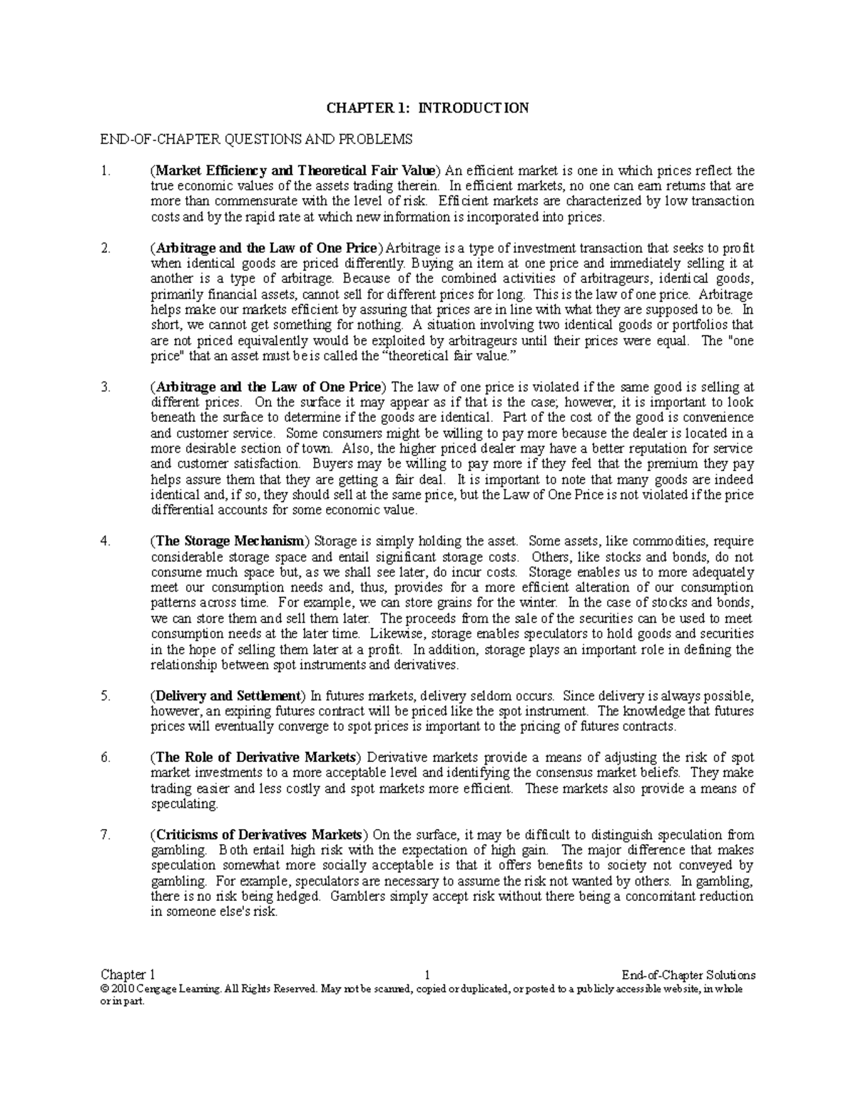 Chapter 1- học - Đáp án chương 1 - CHAPTER 1: INTRODUCTION END-OF ...