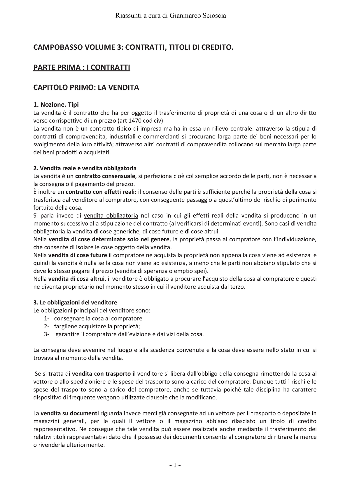 Campobasso Diritto Commerciale 3: contratti titoli di credito proc.  concorsuali