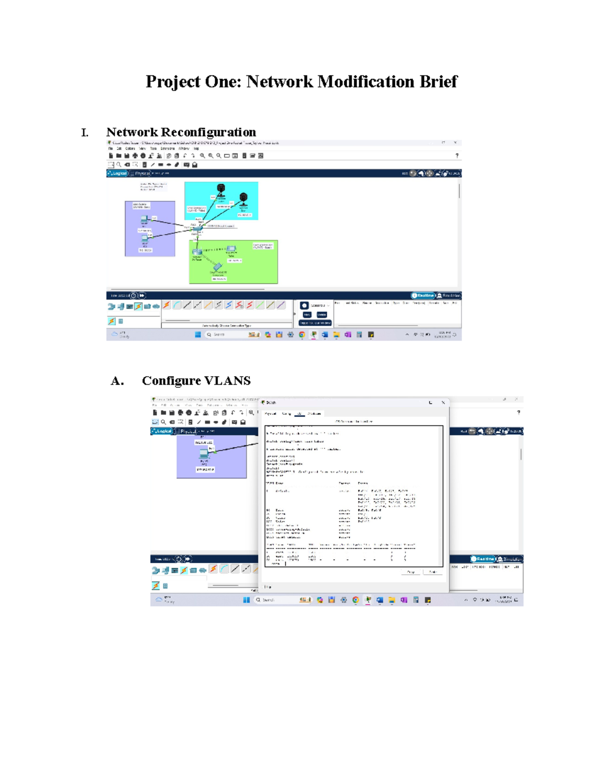 CYB 210 Project One - Project One: Network Modification Brief I ...