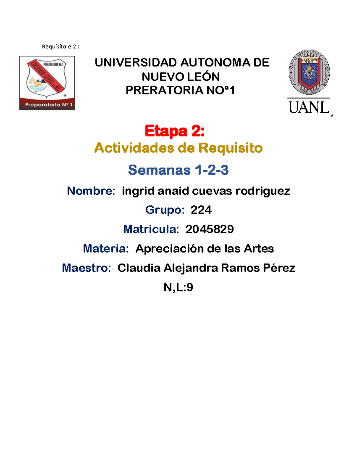 IACR AR Etapa 2 AAnnnnn - Requisito e-2 : UNIVERSIDAD AUTONOMA DE NUEVO ...