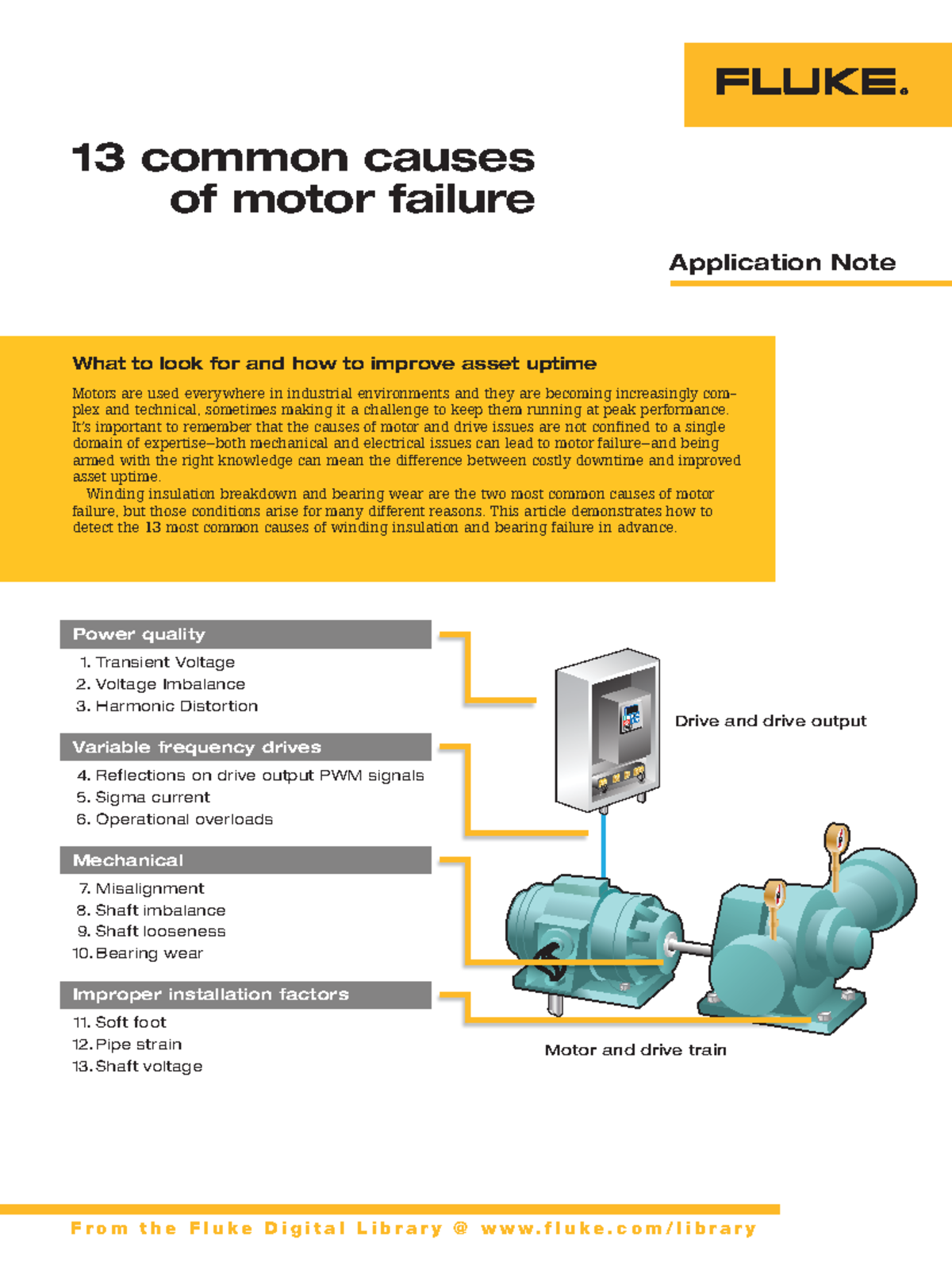 Fluke electric motor analisis - Drive and drive output Motor and drive ...