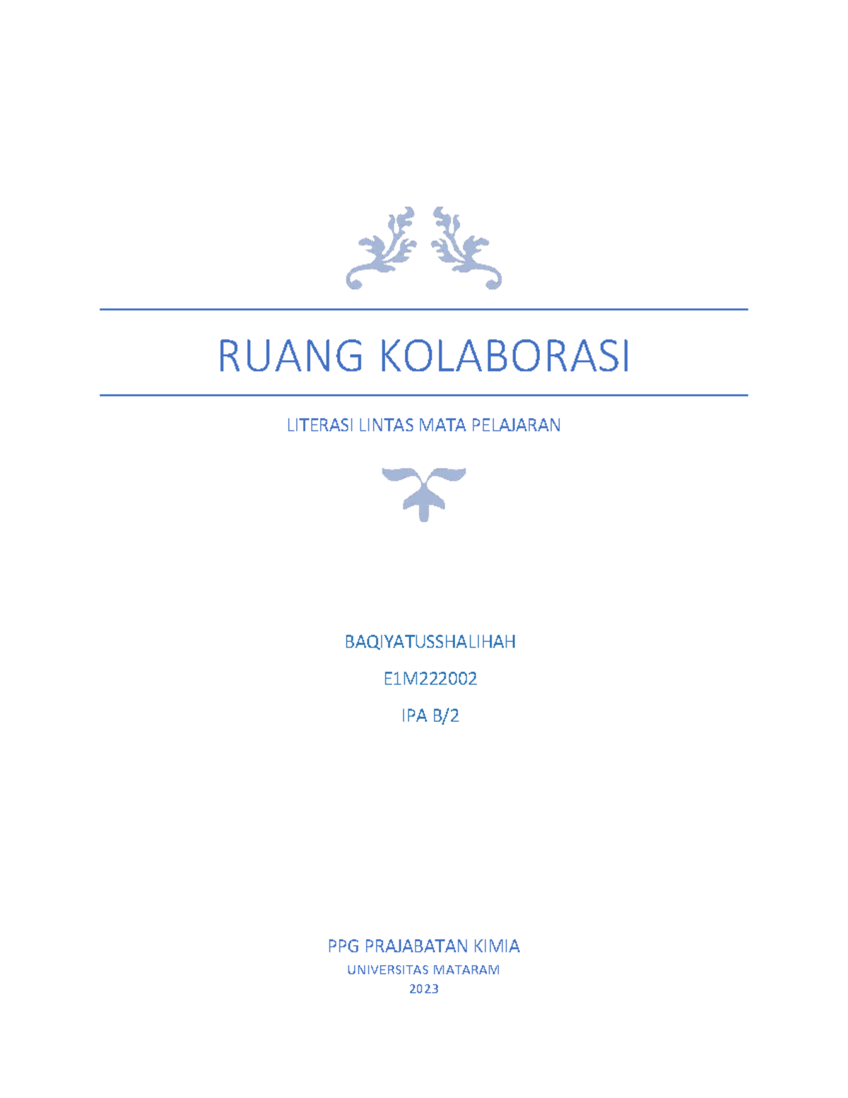 Ruang Kolaborasi Topik 5 - RUANG KOLABORASI LITERASI LINTAS MATA ...