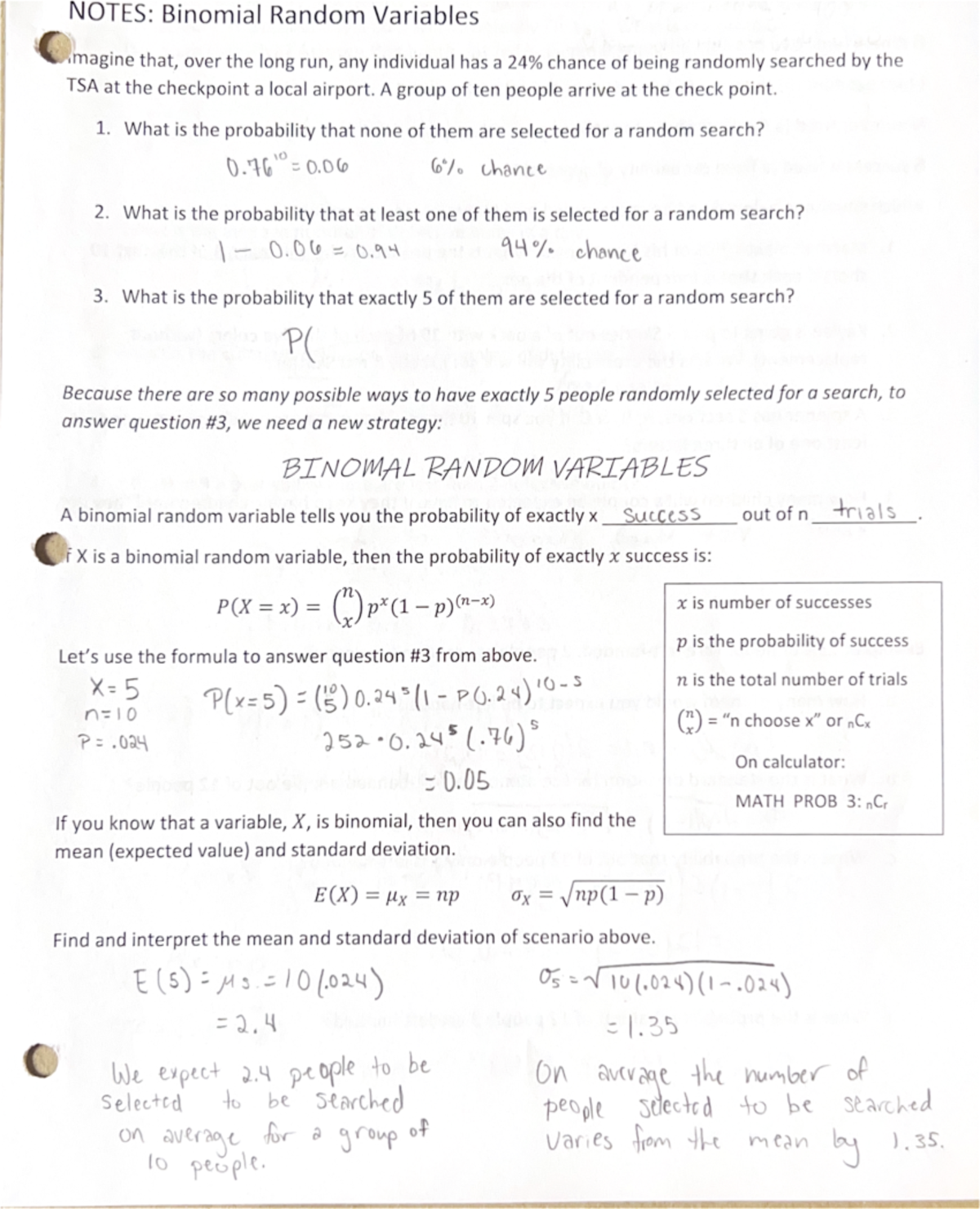 ap stats chapter 23 homework answers