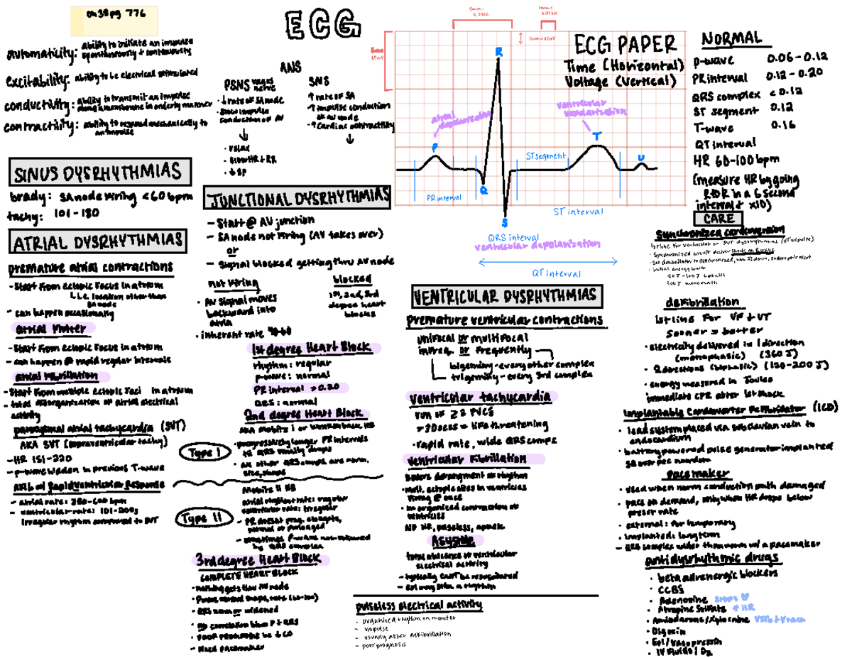 ECG nursing - ECG and dysrhythmias including Normal Snus, Sinus ...