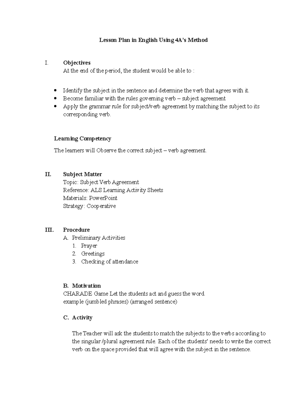 lesson-plan-in-english-using-4a-s-objectives-at-the-end-of-the-period