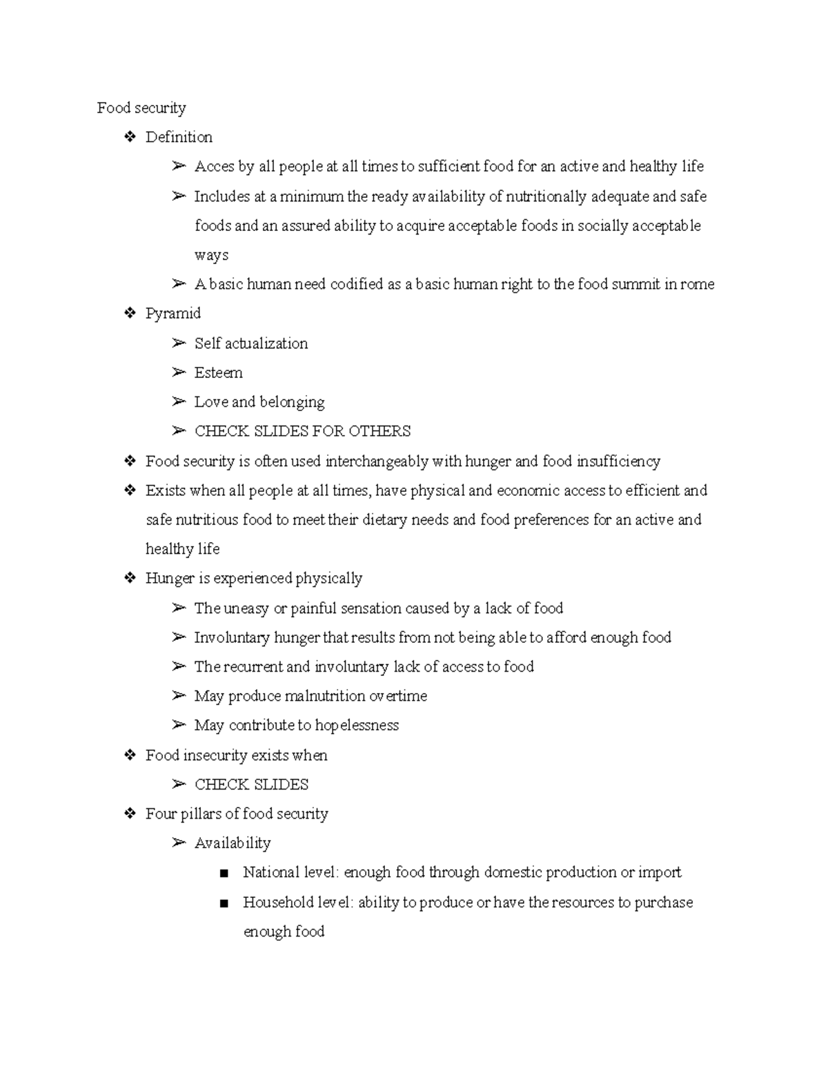 Food Exam 4 Notes - Food Science examined. Why is it important? Case ...