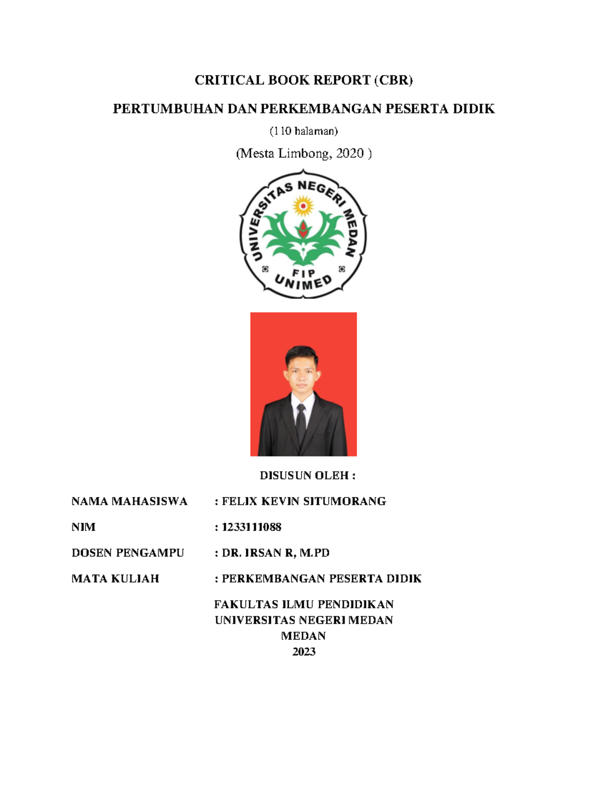 Critical BOOK Report PPD Felix Kevin Situmorang - CRITICAL BOOK REPORT ...
