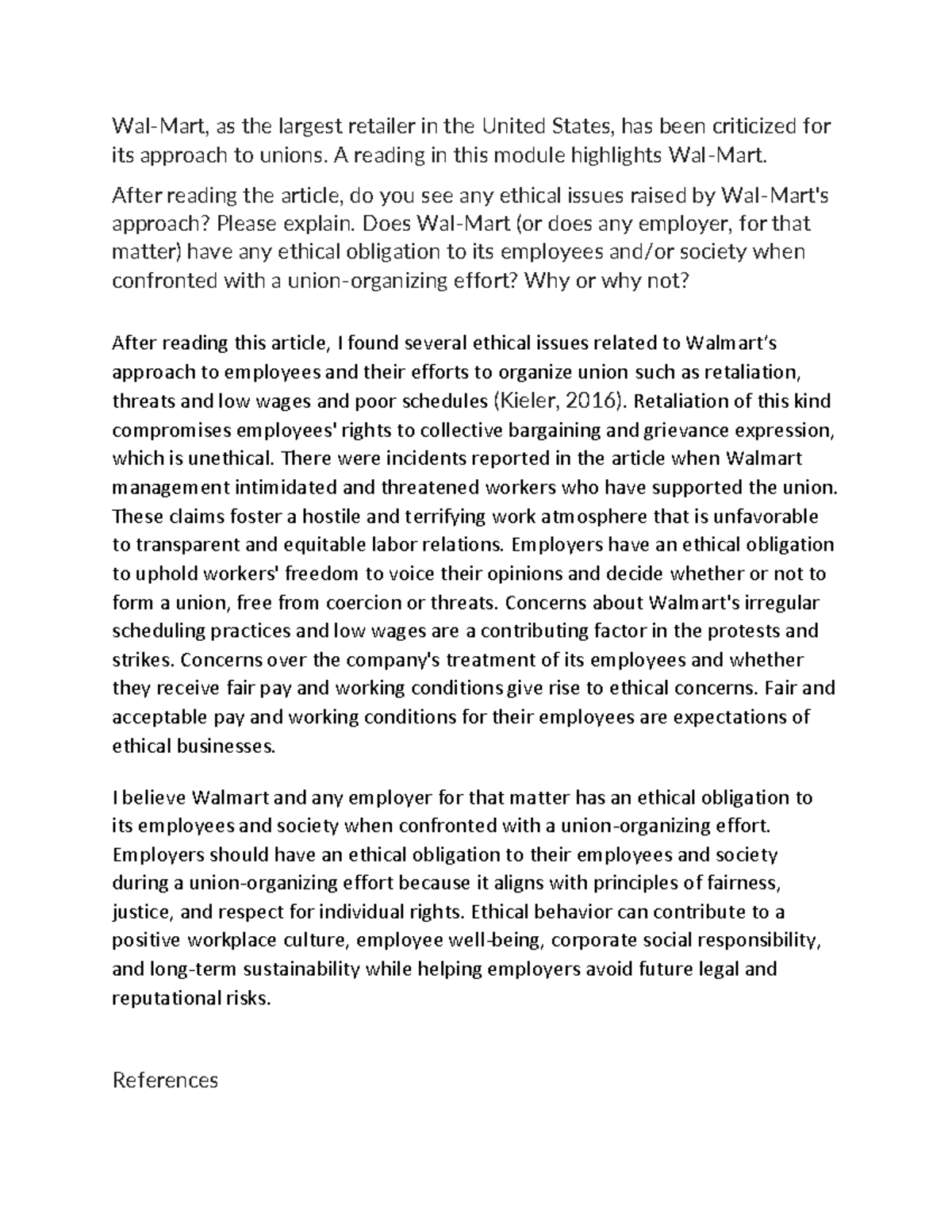 WalMart 22 DB WalMart, as the largest retailer in the United