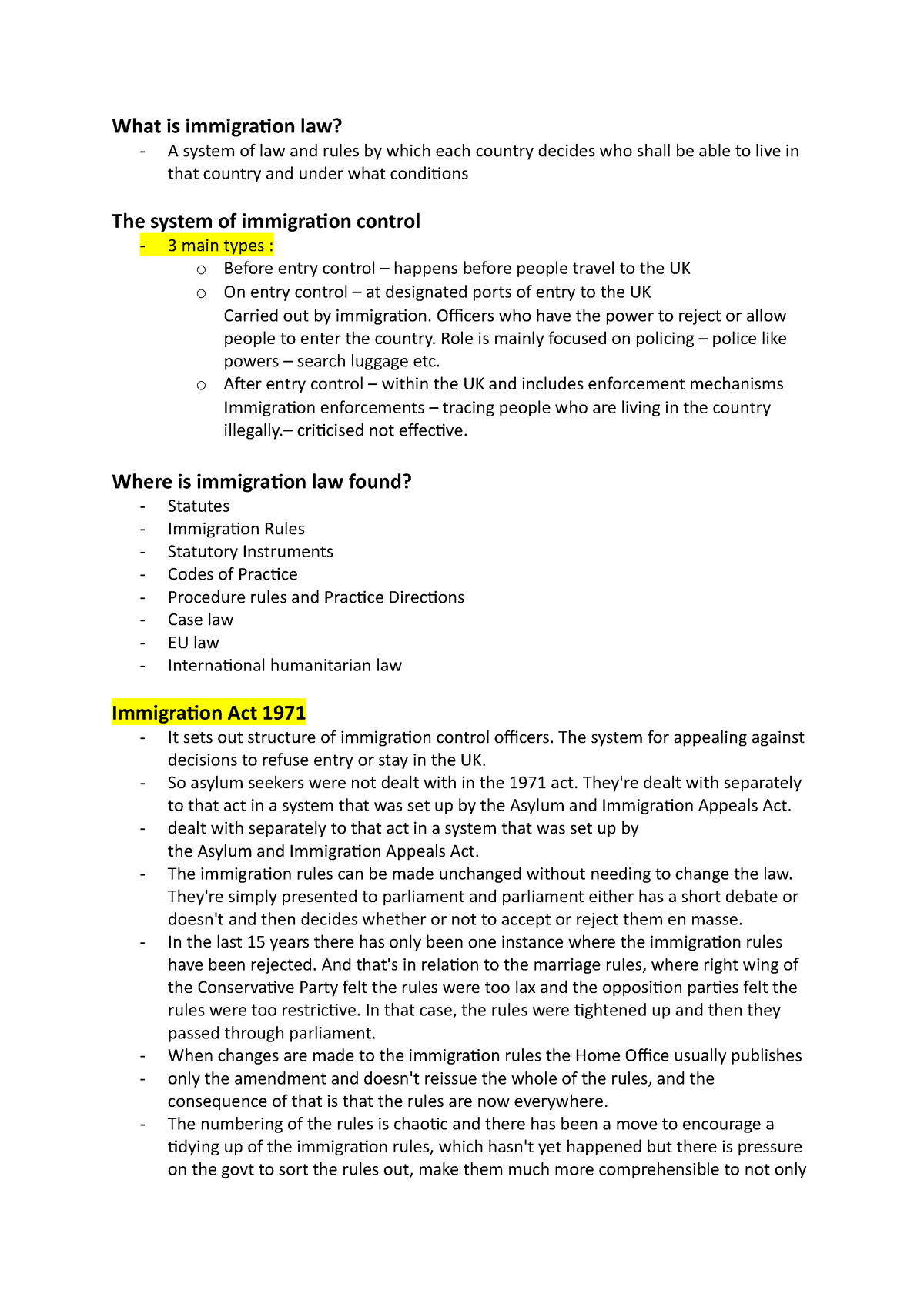 law-316-week-1-notes-what-is-immigration-law-a-system-of-law-and