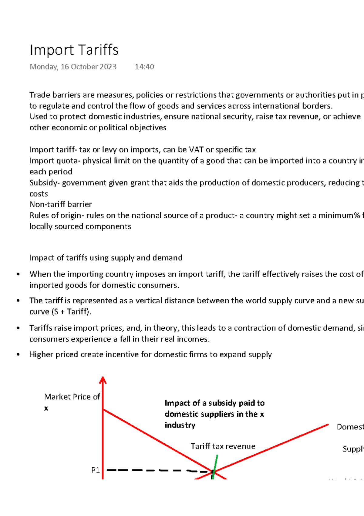 Import Tariffs good info Trade barriers are measures, policies or