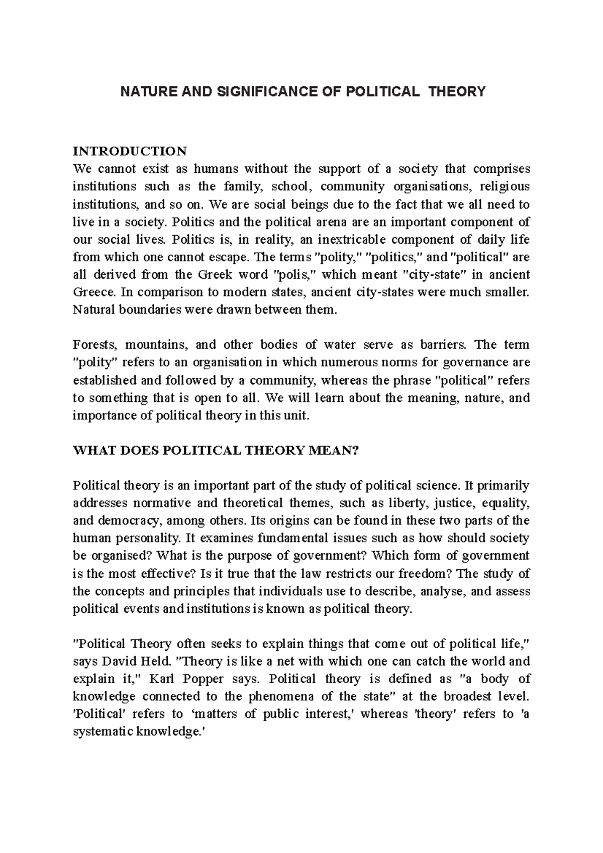 nature-and-significance-of-political-theory-nature-and-significance