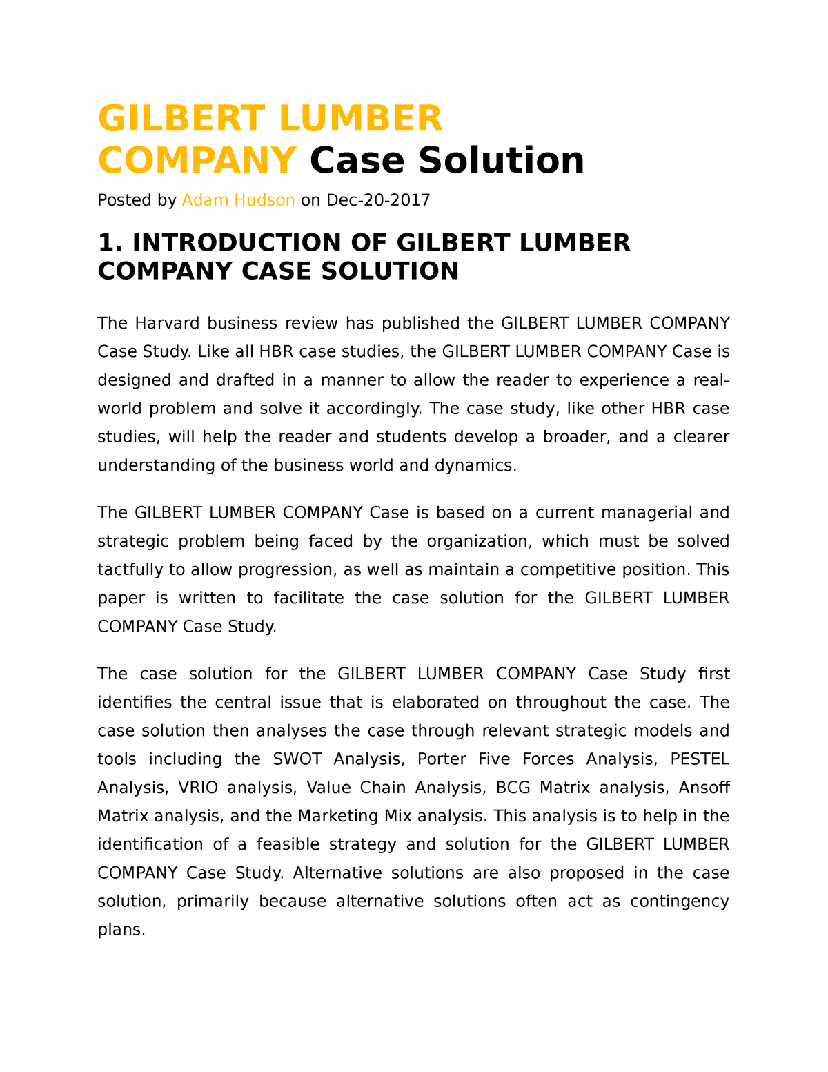 the keyboard company case study