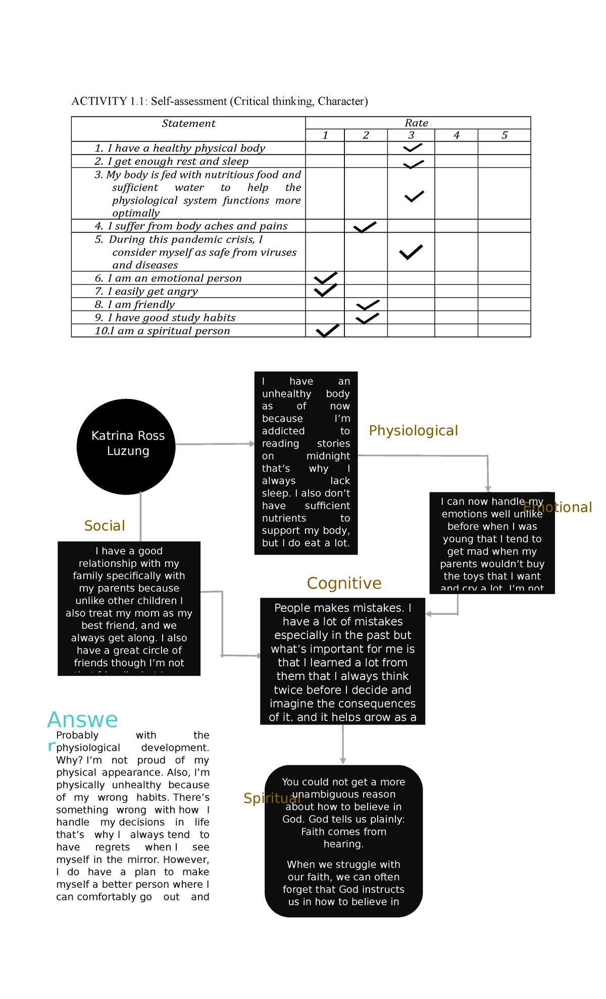 activity 1.2 enumeration critical thinking character brainly