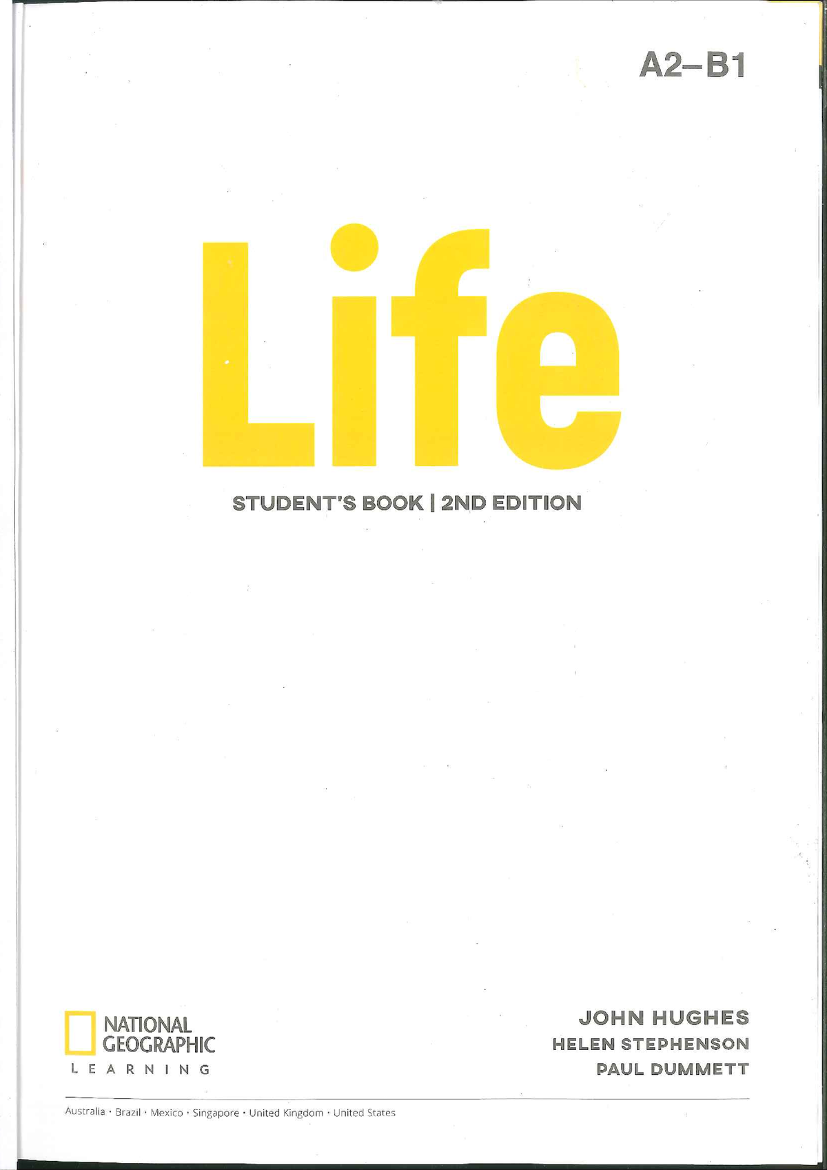 Life A2-B1 - DSFSDFS - Tiếng Anh - Studocu