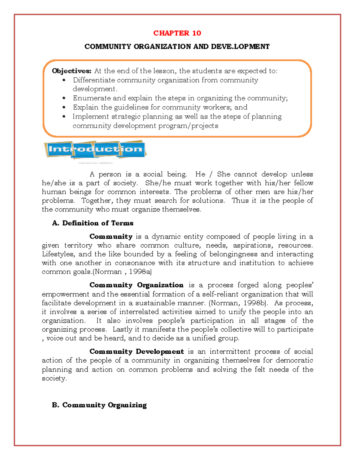 chapter-10-community-organization-and-development-nstp2-chapter-10