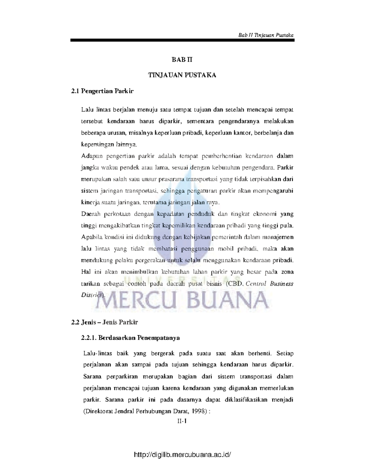 2. Nalisis Kapasitas Kebutuhan Gedung Parkir Sepeda Motor DAN Mobil ...