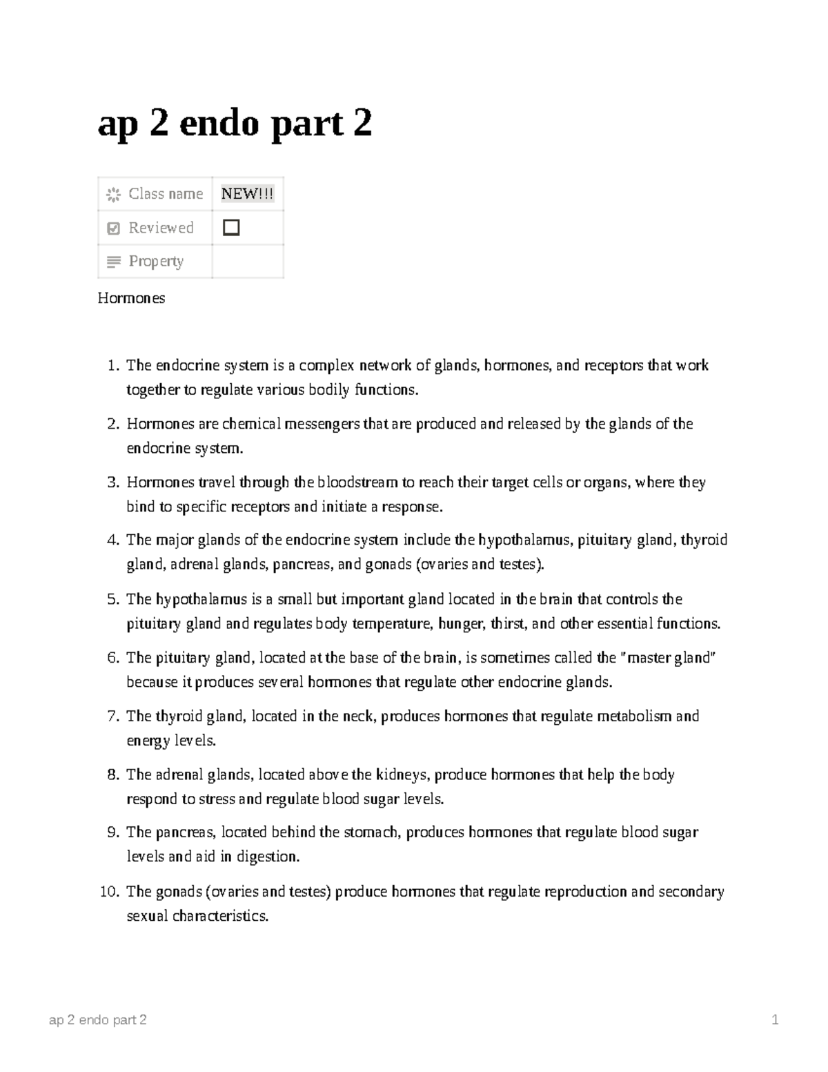 Ap 2 Endo Part 2 - Anatomy Endocrine - Ap 2 Endo Part 2 Class Name NEW ...