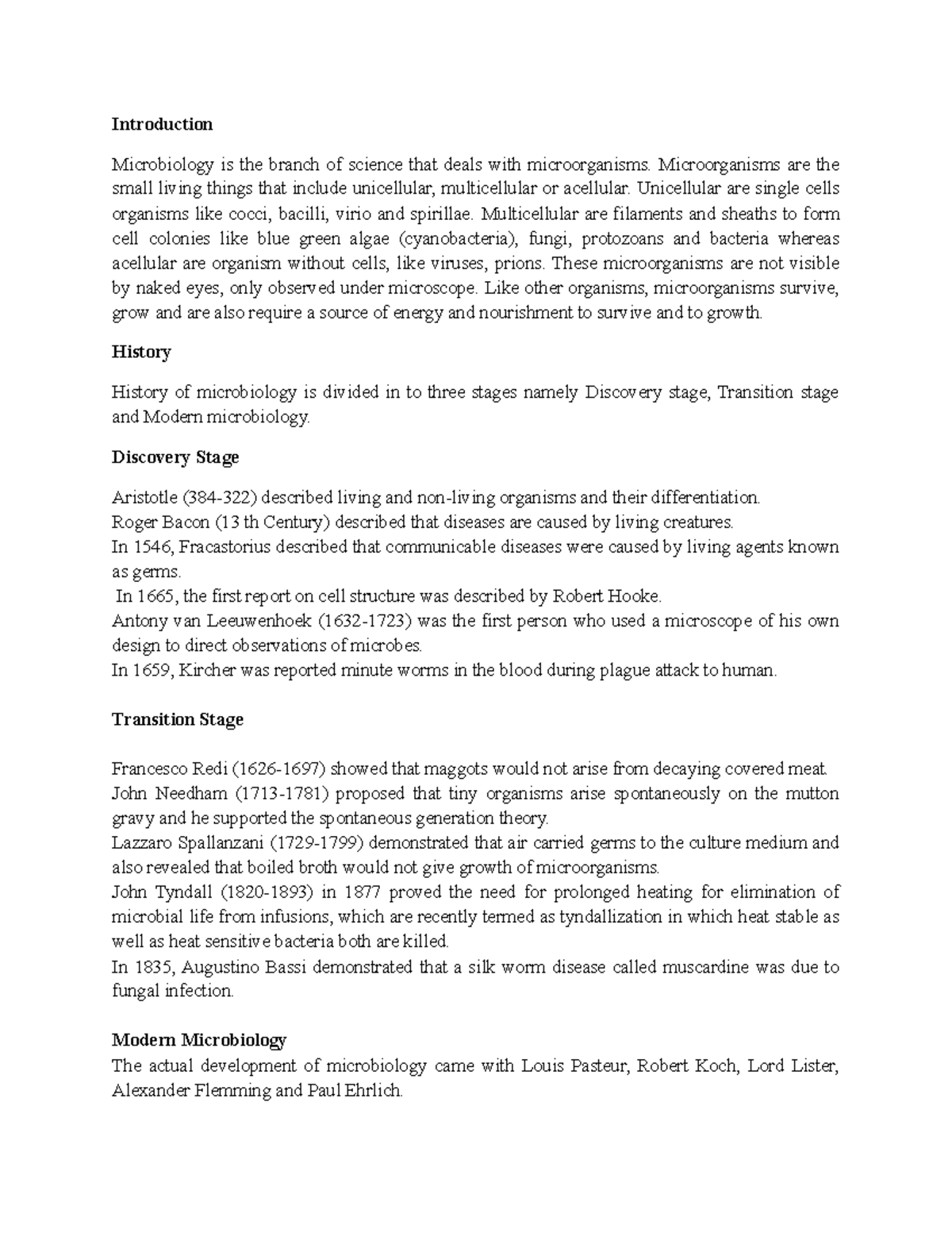 Notes-BP 303 T. Pharmaceutical Microbiology & UNIT-1 - Introduction ...