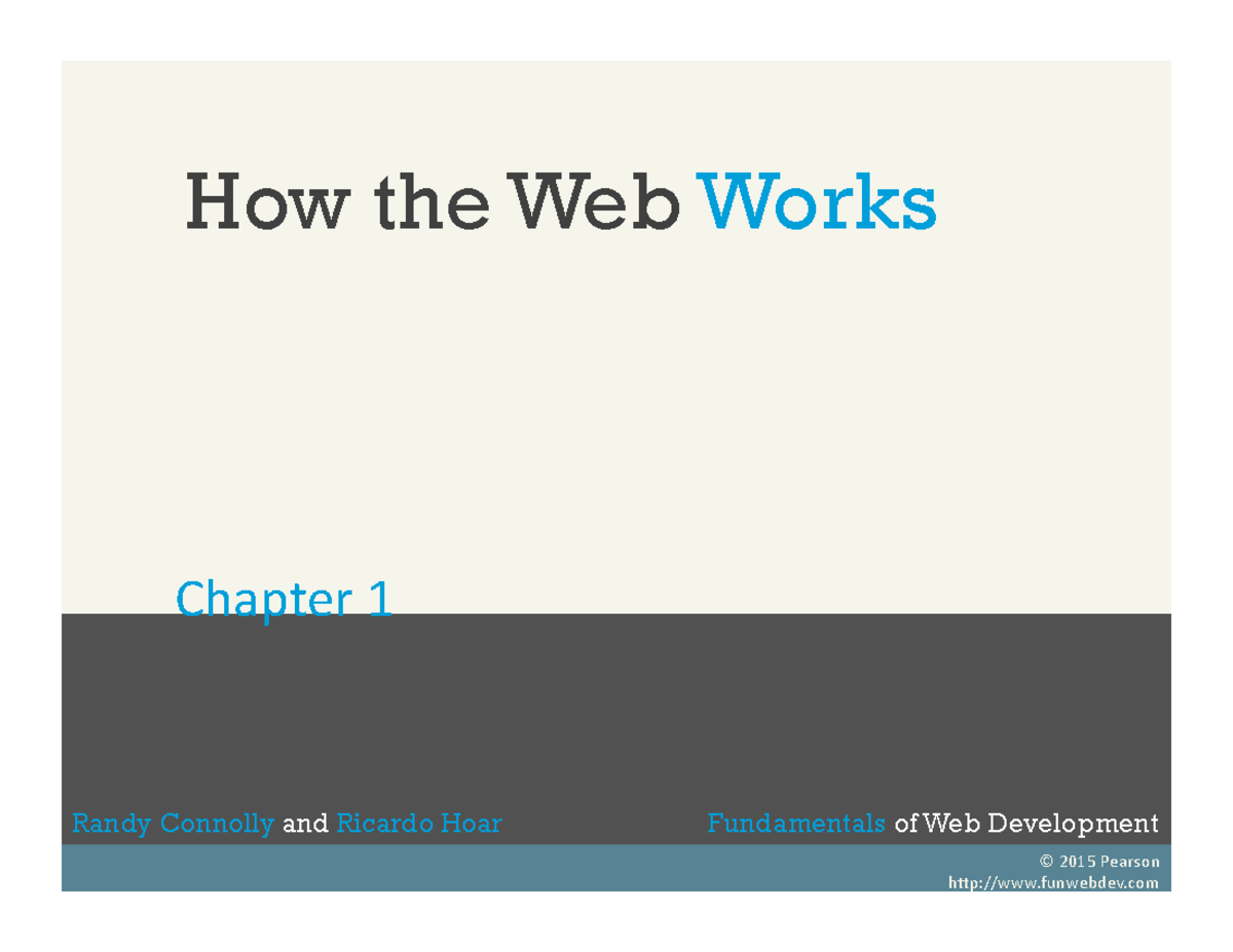 Day 2 3 Fundamentals 3 Modified - How the Web Works Chapter 1 Randy ...