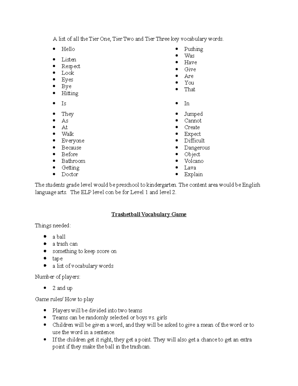 esl-223-key-vocabulary-game-a-list-of-all-the-tier-one-tier-two-and