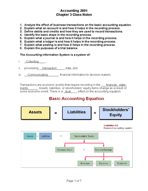 Chapter 1 - ch 1 notes - ACCT 2000 - Studocu