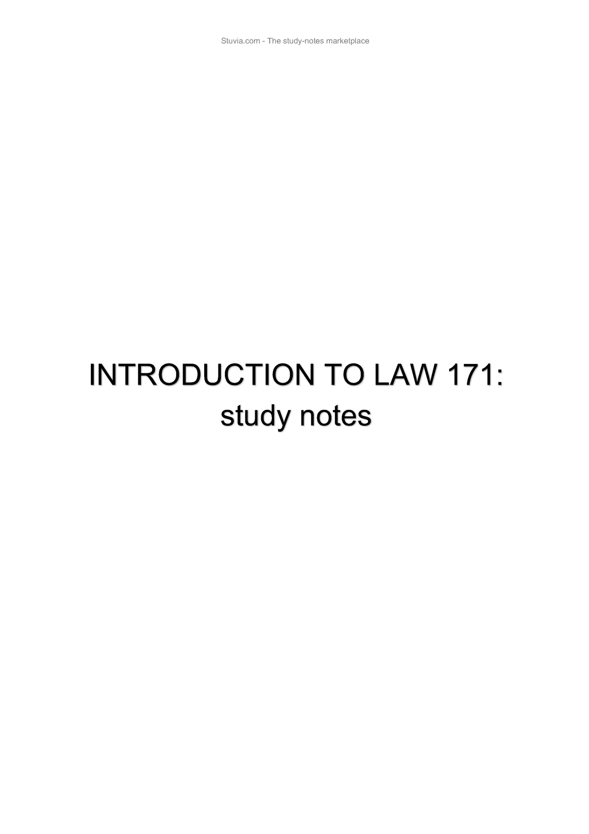 introduction-to-law-171-notes-introduction-to-law-171-study-notes