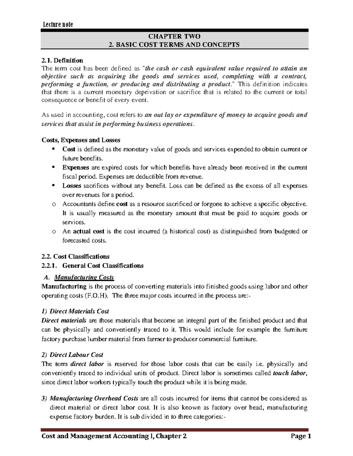 chapter-2-cost-classification-chapter-two-2-basic-cost-terms-and