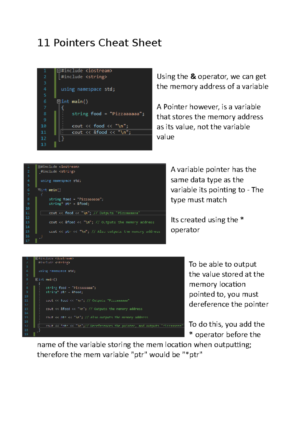 11-pointers-cheat-sheet-advanced-programming-lincoln-studocu