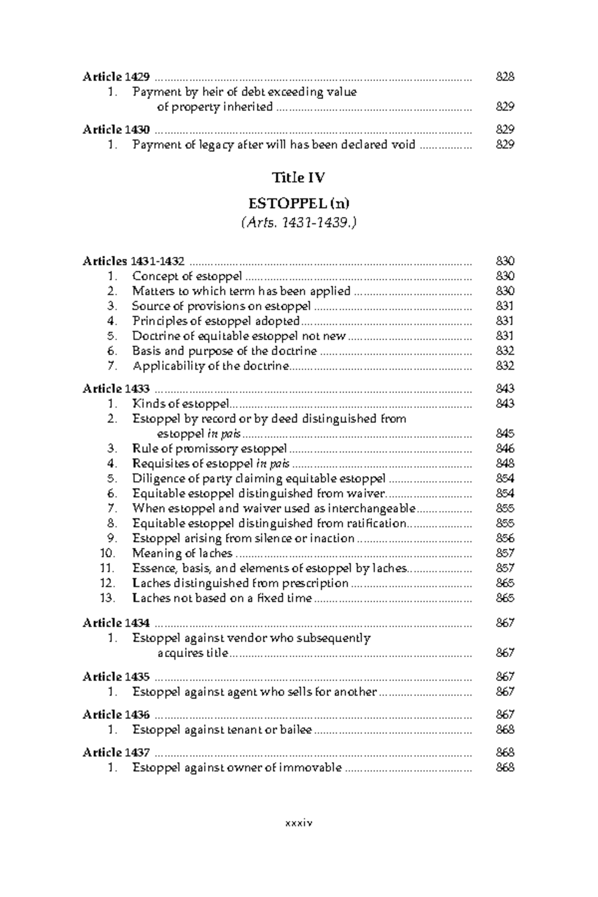 Oblicon 302 - Book: Hector De Leon - Xxxiv Title IV ESTOPPEL (n ...