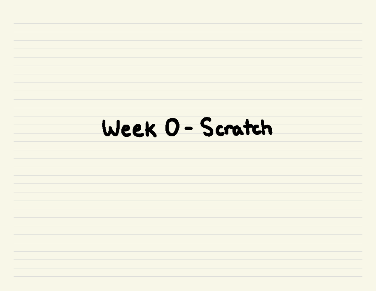 Harvard CS50 Notes - week 0 - Week O-Scratch 14 Il 14 on off Binary ...
