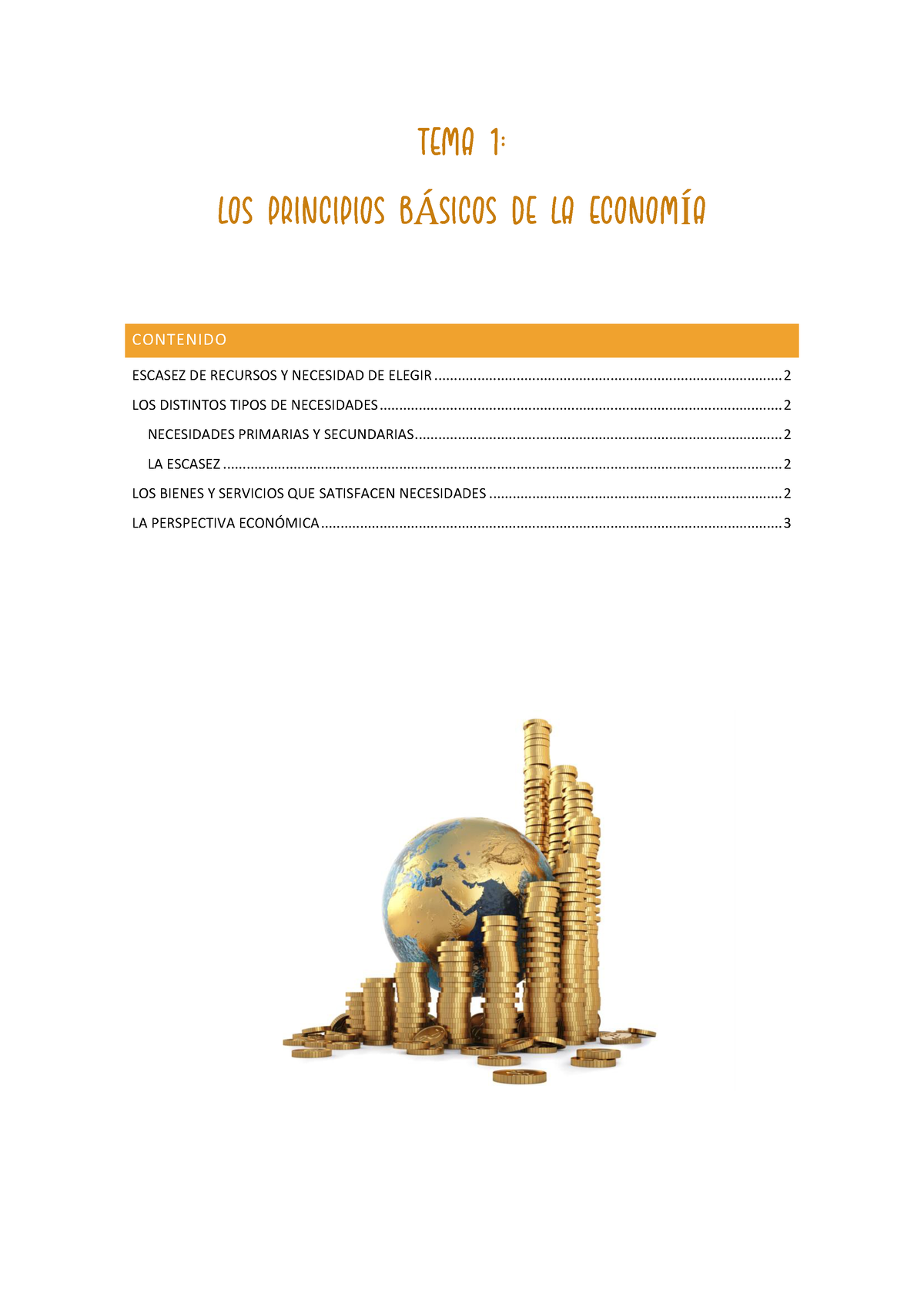 TEMA 1 - Apuntes De Economía - TEMA 1: LOS PRINCIPIOS B¡SICOS DE LA ...