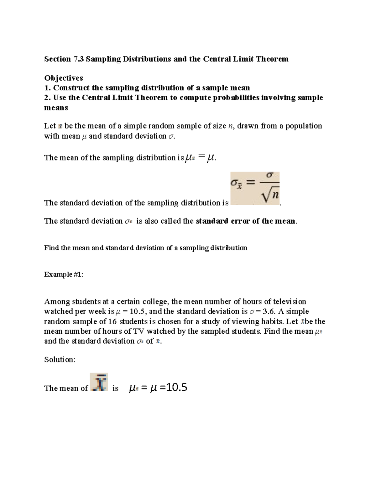 UTF-8''sec%207 - Chapter 7 Section 7.3 - Section 7 Sampling ...