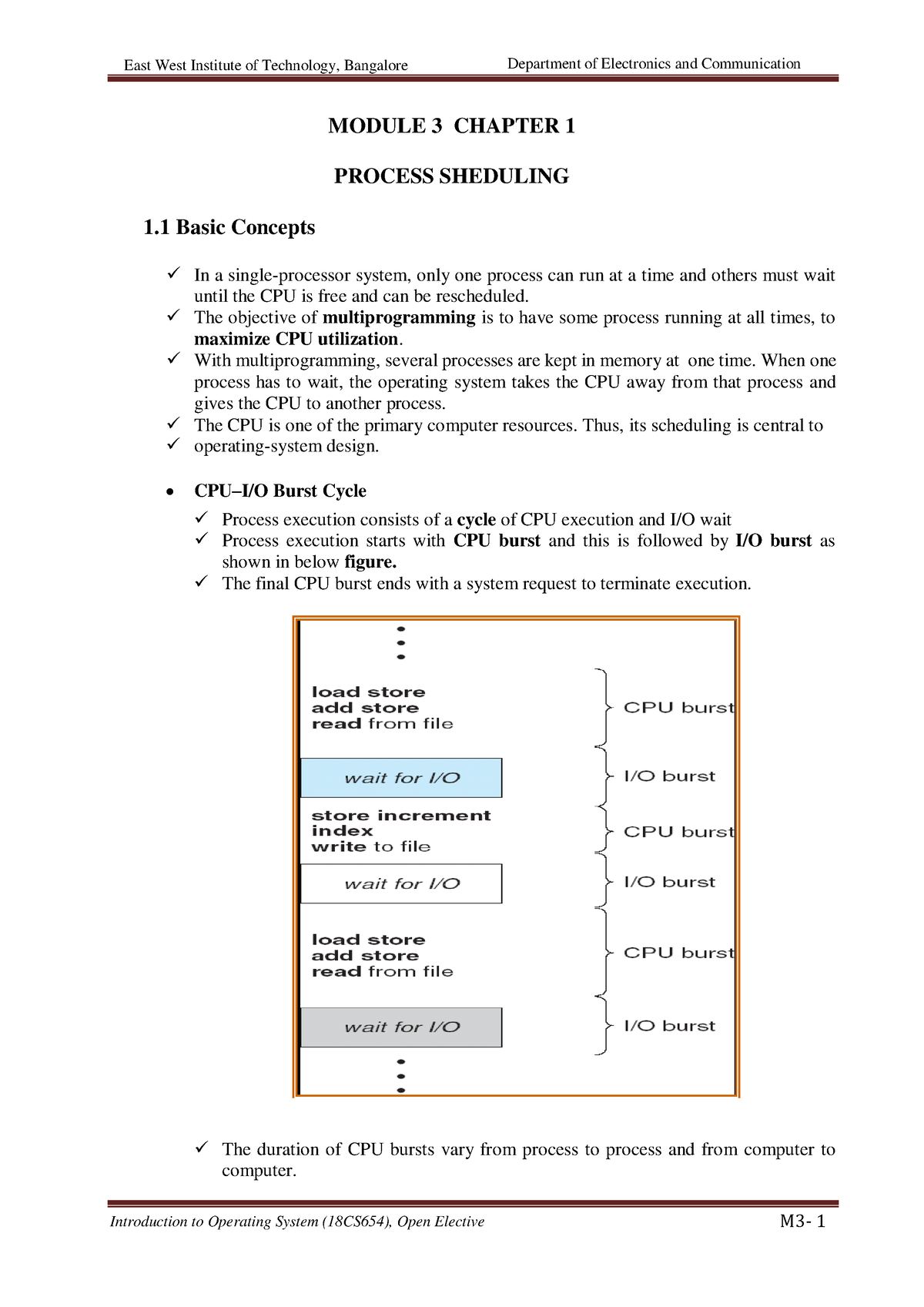 Module 3 chapter 1 - Operating system notes for ECE 18 scheme students ...