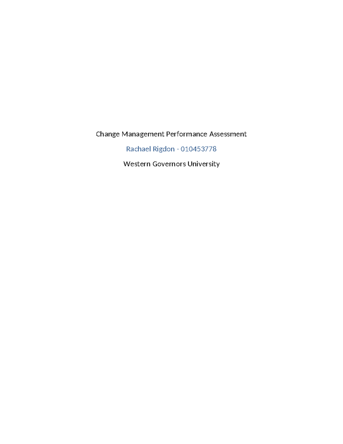 C721-Task Template - Change Management Performance Assessment Rachael ...