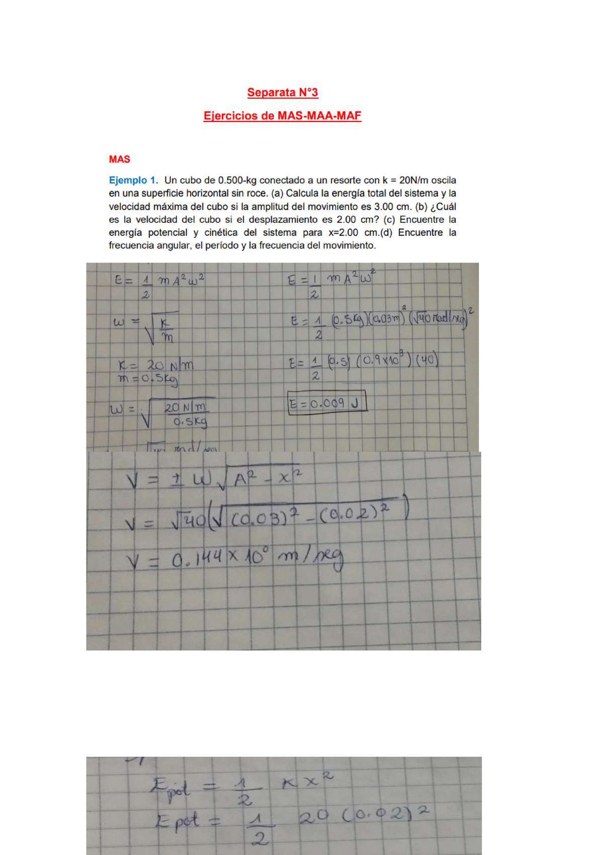 Tarea Semana 4 CAF3 Xxxx - Calculo Aplicado A La Física 3 - } - Studocu