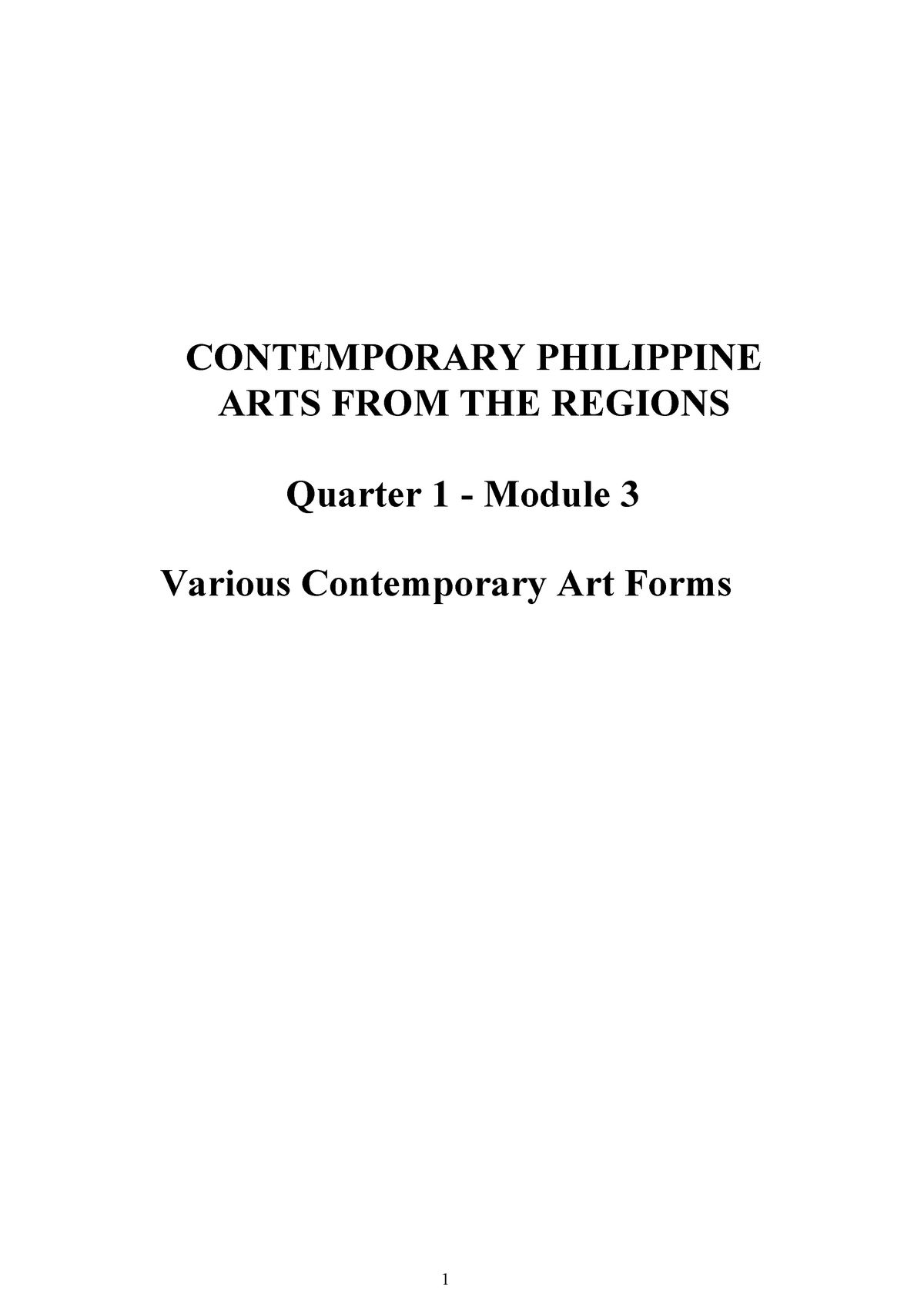 3 philippine contemporary art forms essay
