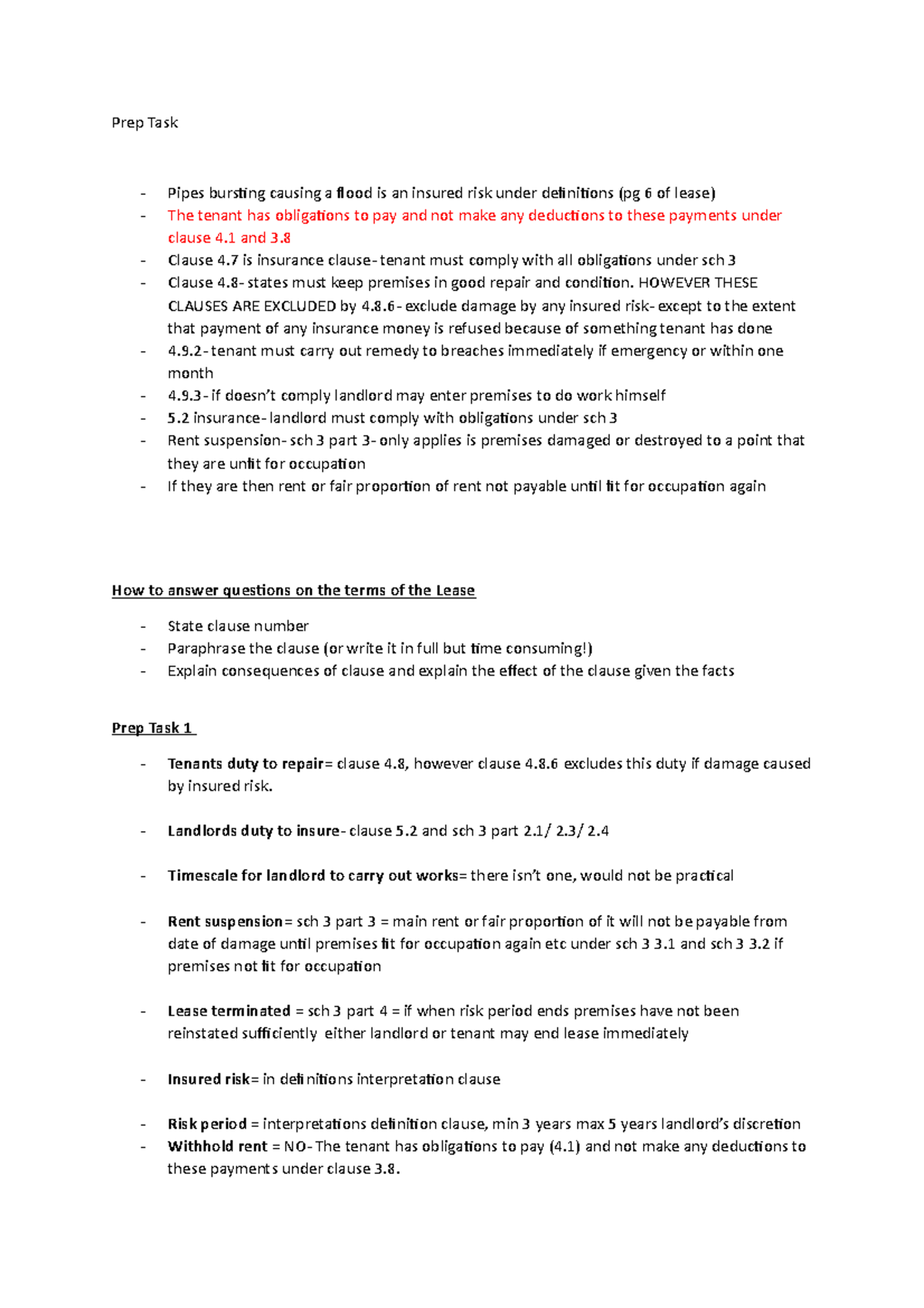 Ws11 - Notes and Task Answers - Prep Task Pipes bursing causing a lood ...