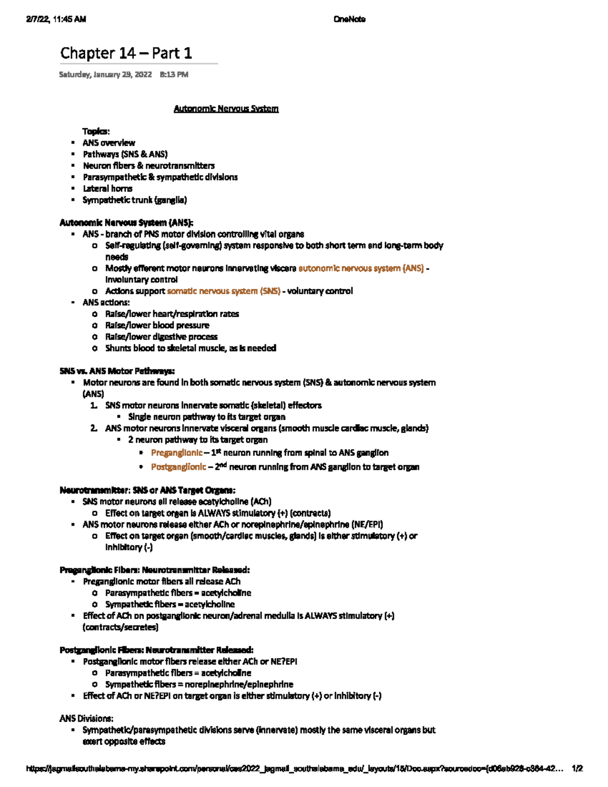 Chapter 14 - Part 1 - Lecture Notes 14 - BMD 115 - Studocu