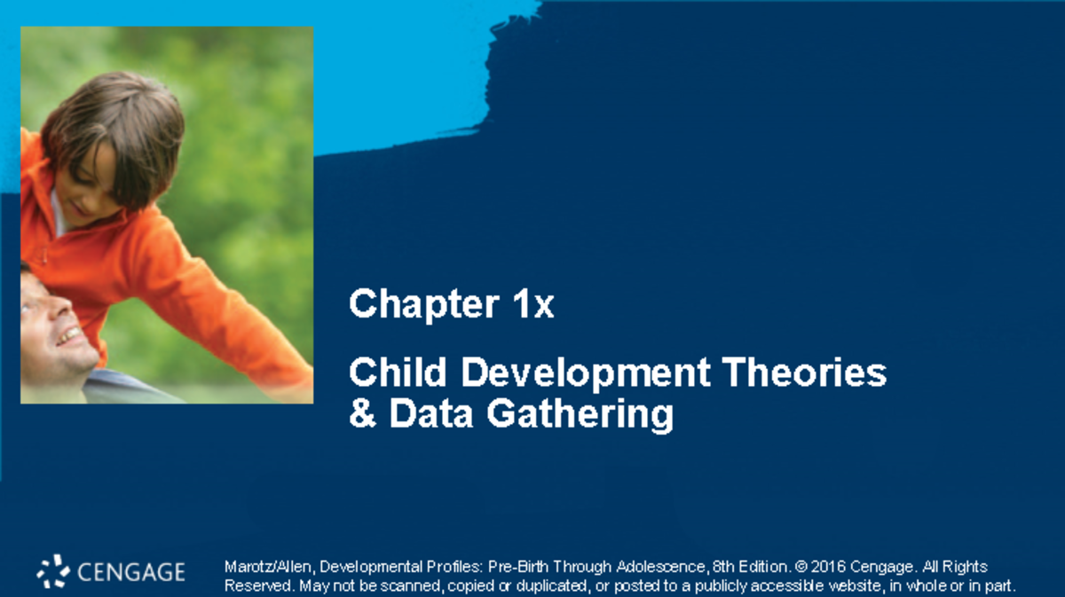 Chapter 1x - Lecture Notes On Child Development - Chapter 1x Child ...