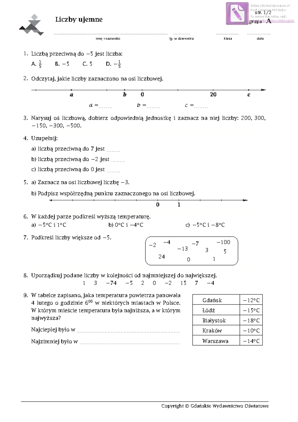 Liczby Ujemne - matematykamatematykamatematyka - Liczby ujemne - Studocu