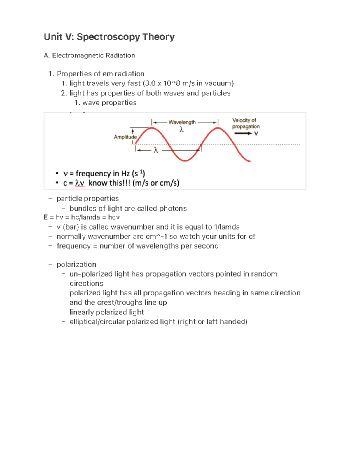 Unit V Spectroscopy Theory 1. 1. 2. 1. Unit V Spectroscopy Theory A. Studocu