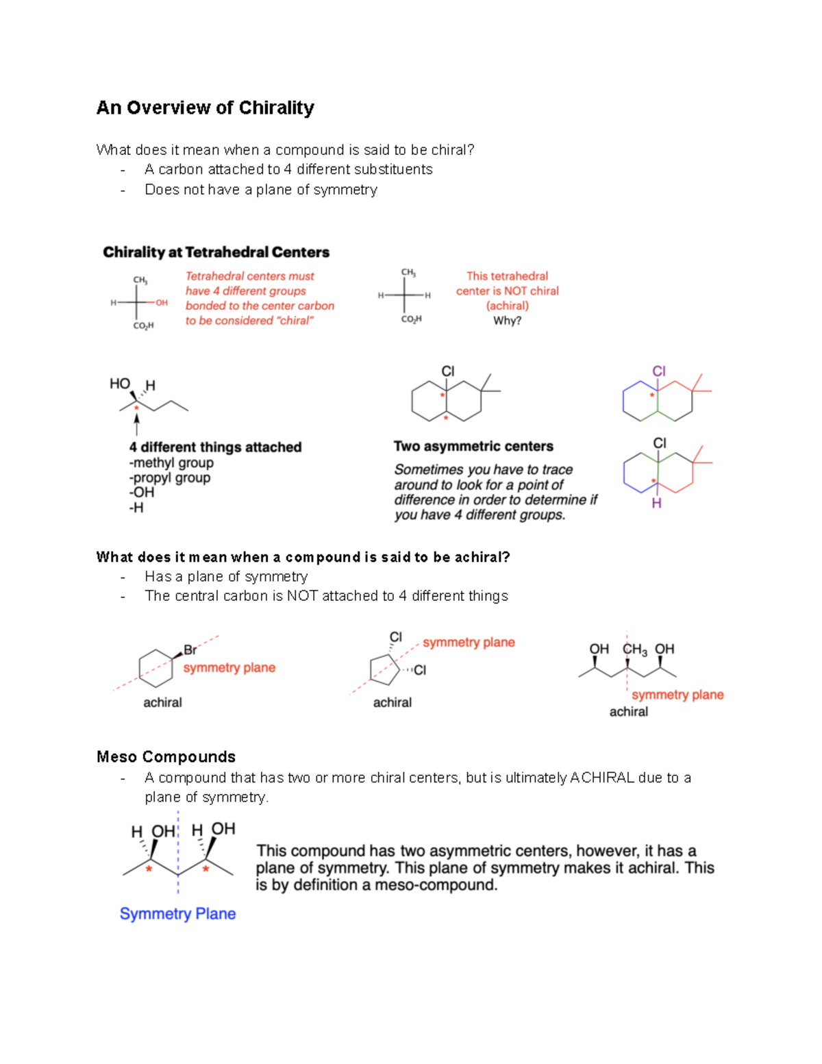Chirality-Worksheet - Practice Worksheets - An Overview of Chirality ...