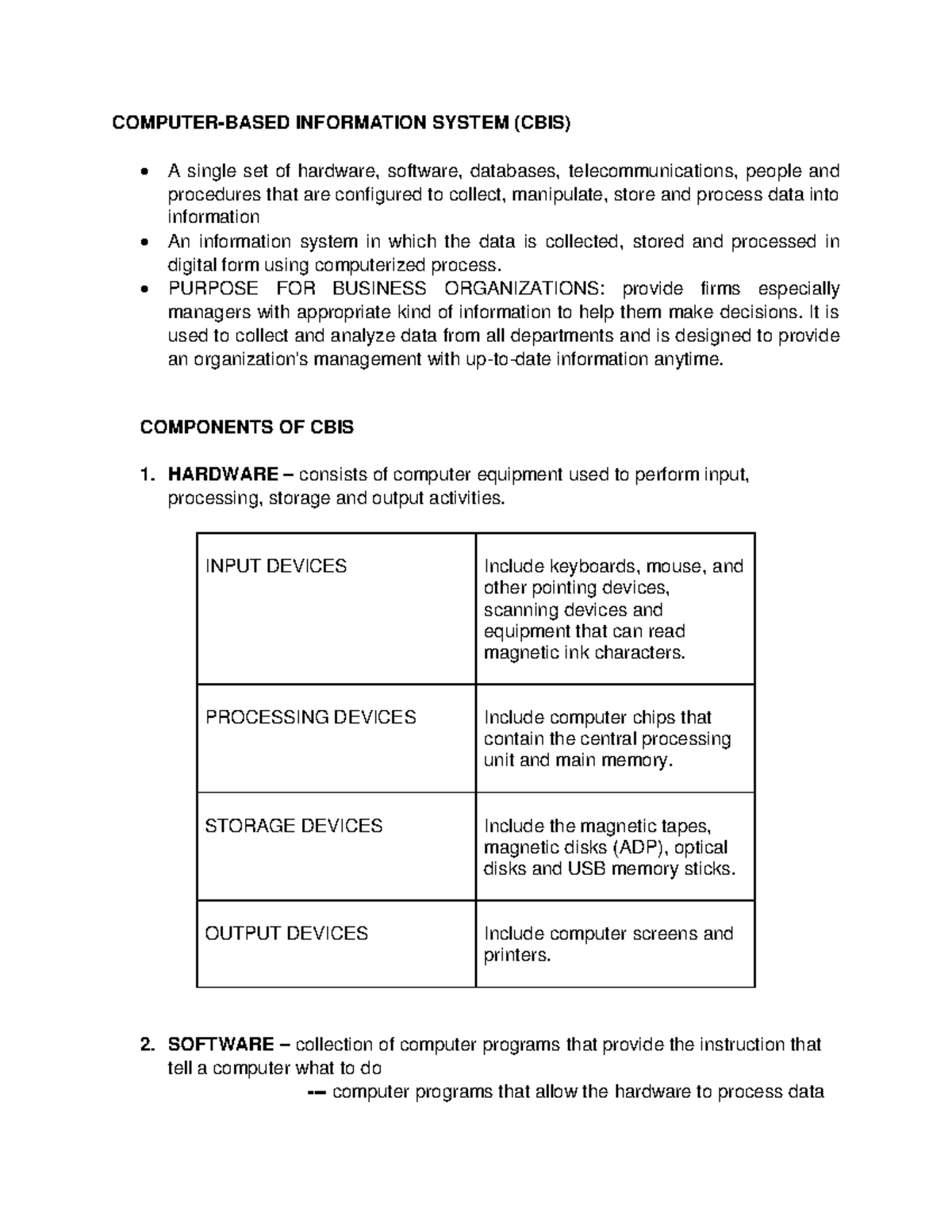 Computer-based Information System - COMPUTER-BASED INFORMATION SYSTEM ...